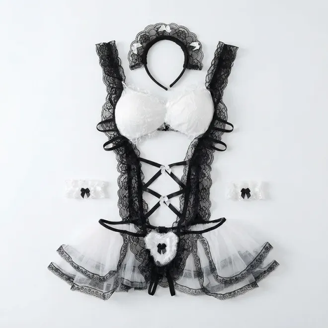 maid uniform costume, maid sexy lingerie, role play costume, women's role play costumes