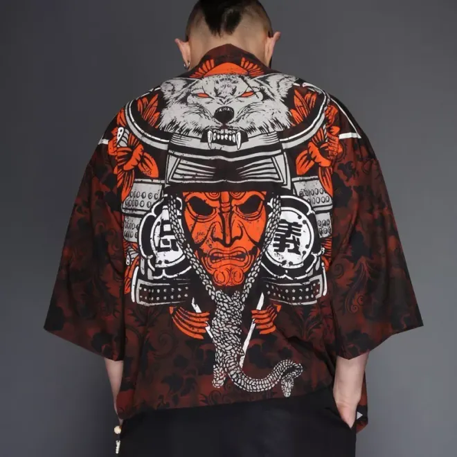 men's haori, haori jacket, kimono cardigan men, japanese jacket haori, japanese cardigan