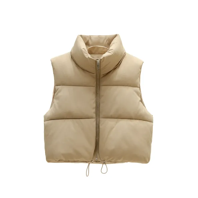 womens vest, puffer vest, cropped puffer vest, sleeveless vest, short puffer vest, winter vest