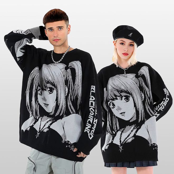 sweater, mens sweater, vintage sweater, anime sweater