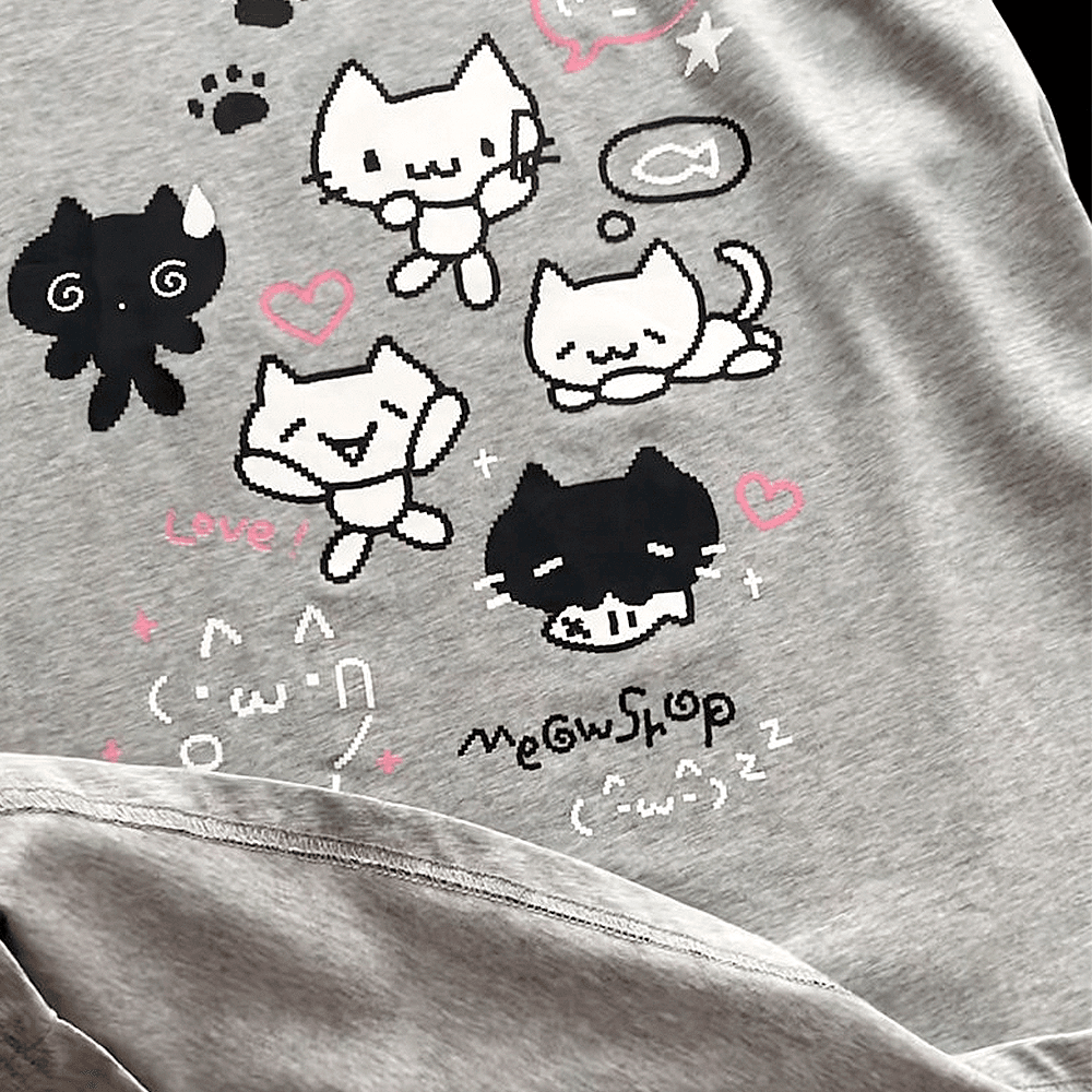 women sweatshirt, kawaii sweatshirt, japanese sweatshirt, loose sweatshirt