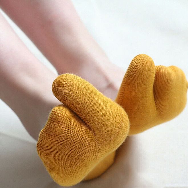 no show socks, low cut socks, invisible socks, cotton socks, split toe socks
